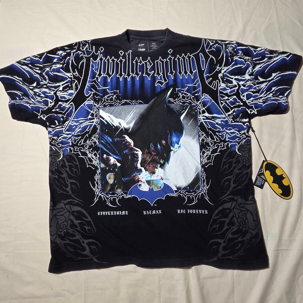 Civil Regime x Batman RFC Forever Oversized Graphic T-Shirt NWT Medium